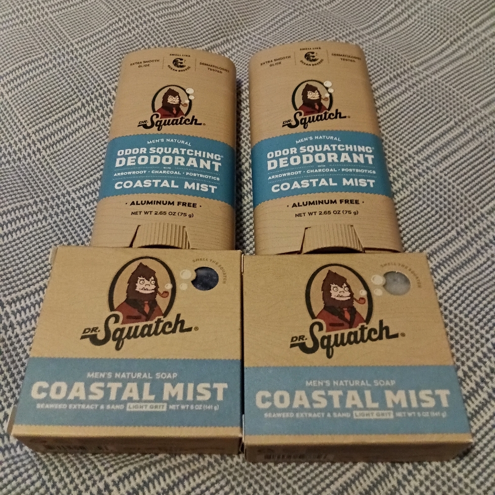 Dr. Squatch Coastal Mist Deodorant and Soap Set